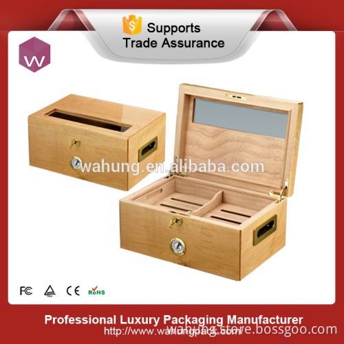 High-End Lacquer Spanish Cigar Box/Quality Blank Cigar Box With Lock
